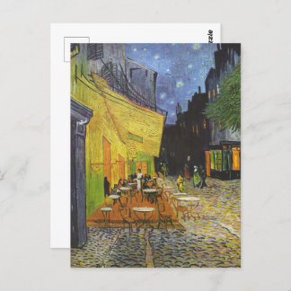 Carte Postale Café Terrasse à la nuit par Van Gogh