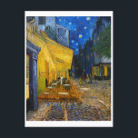 Carte Postale Café Terrasse en soirée | Van Gogh |<br><div class="desc">Cafe Terrace at Night est un tableau de 1888 de Vincent Van Gogh.</div>