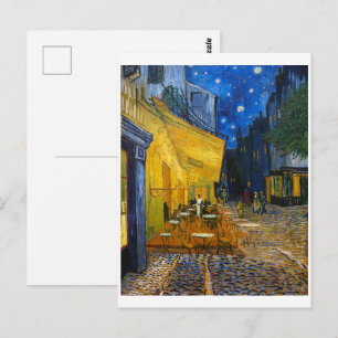 Carte Postale Café Terrasse en soirée Van Gogh