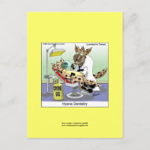Carte Postale cafepress dentisterie hyène, Collection Rick Londo