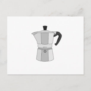 Carte Postale Cafetière Moka
