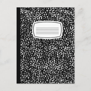 Carte Postale cahier de composition