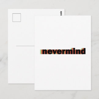 Carte Postale cahier jamais vu