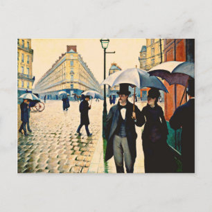 Carte Postale Caillebotte - Paris aux pluies
