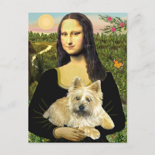 Carte Postale Cairn Terrier 23 - Mona Lisa (Devant)