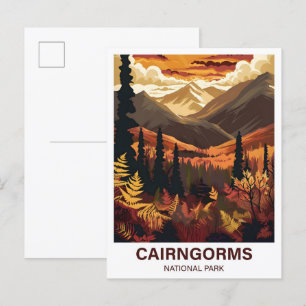 Carte Postale Cairngorges National Park Scotlandia Travel