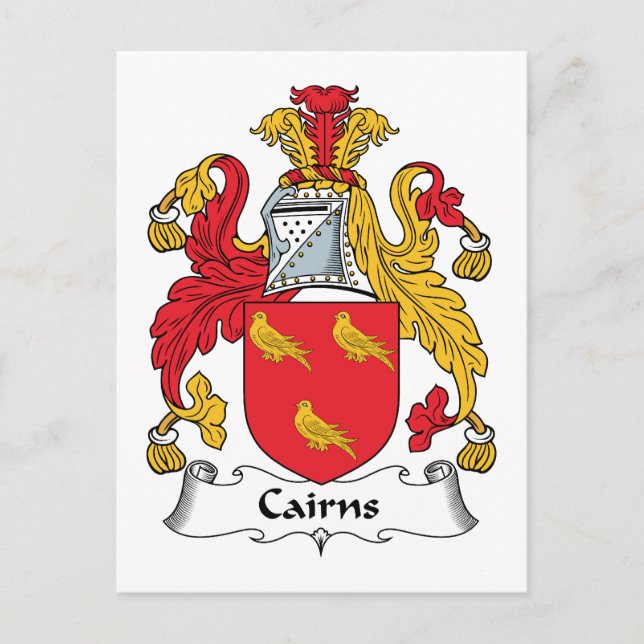 Carte Postale Cairns Family Crest (Devant)