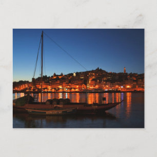 Carte Postale Cais da Ribeira de Oporto, Portugal
