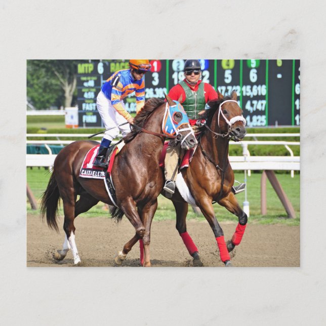 Carte Postale Caixa Eletronica - Course de Saratoga (Devant)