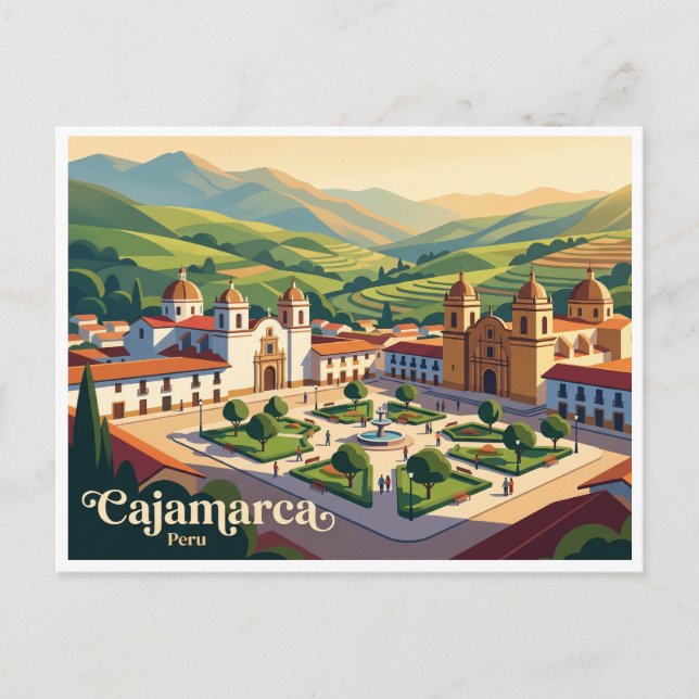 Carte Postale Cajamarca Pérou (Devant)