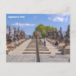 Carte Postale Cajamarca, Pérou, Alameda de los Incas