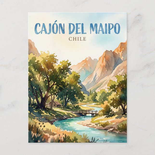 Carte Postale Cajón del Maipo Chili (Devant)