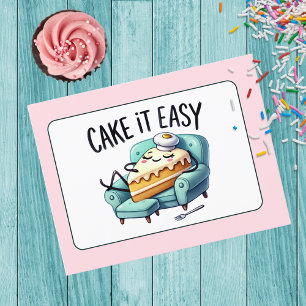 Carte Postale Cake it Easy Relax Card