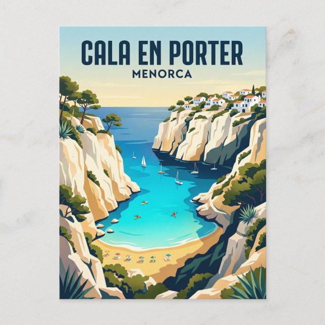 Carte Postale Cala en Porter Espagne (Devant)