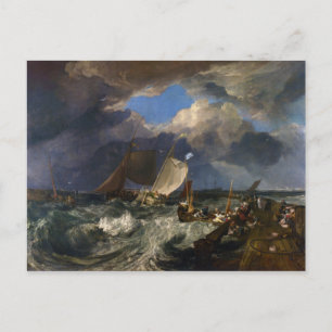 Carte Postale Calais Pier par Joseph Mallord William Turner
