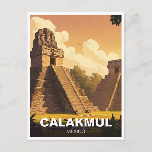 Carte Postale Calakmul Mexique Voyage (Devant)
