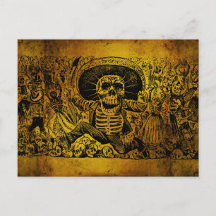 Carte Postale Calavera Oaxaqueña par José Guadalupe Posada