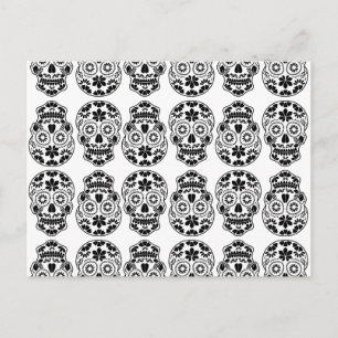 Carte Postale Calavera sugar skull candy_floral mexican calavera