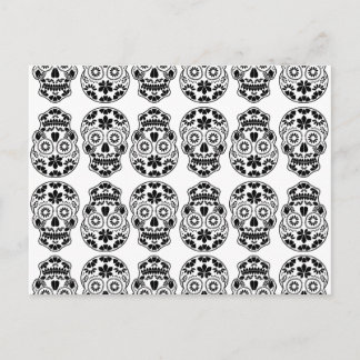 Carte Postale Calavera sugar skull candy_floral mexican calavera