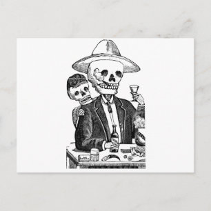 Carte Postale Calaveras de Guadalajara, Mexique
