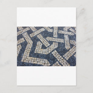 Carte Postale Calcada Portuguesa, Pavillon portugais