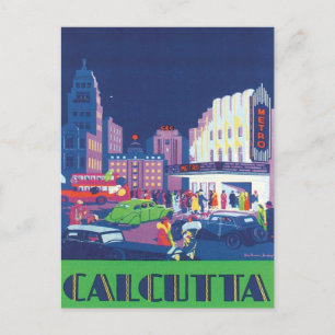 Carte Postale Calcutta vintage Kolkata Inde