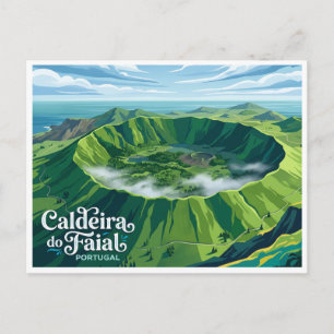 Carte Postale Caldeira do Faial Horta Portugal