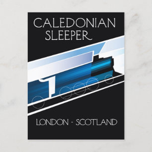 Carte Postale Caledonian Sleeper London Ecosse affiche voyage