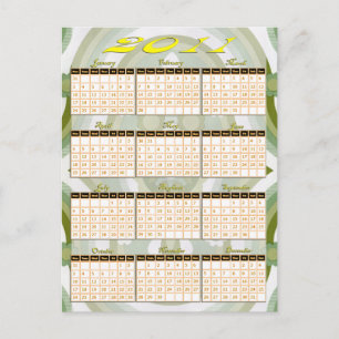 Carte Postale Calendrier 2011 en un coup d'oeil