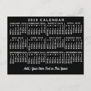 Carte Postale Calendrier 2019 (Voir la description pour la nouve