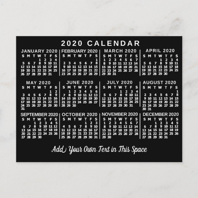 Carte Postale Calendrier 2020 (Voir la description pour la nouve (Devant)