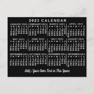Carte Postale Calendrier 2023 (Voir la description pour la versi