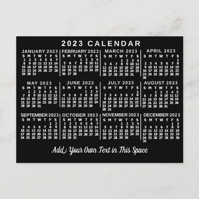 Carte Postale Calendrier 2023 (Voir la description pour la versi (Devant)
