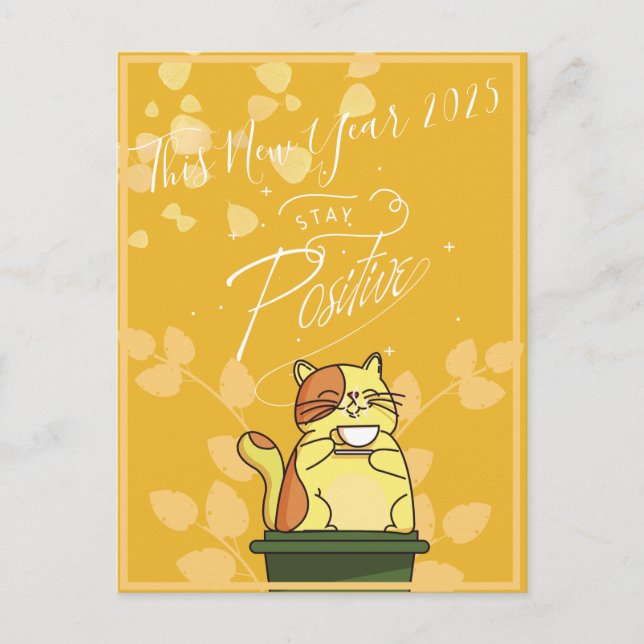 Carte postale Calendrier 2025 Cat (Devant)