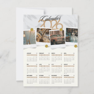 Carte Postale Calendrier 2026