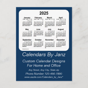 Carte Postale Calendrier commercial Police Box Blue 2025 de Janz