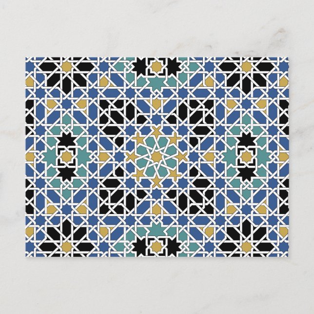 Carte postale Calendrier de la mosaïque mauresque  (Devant)