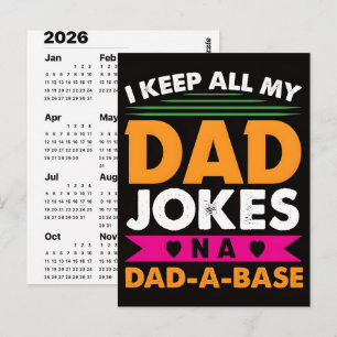 Carte Postale Calendrier de l'Avent 2026 Blagues de Papa Noël
