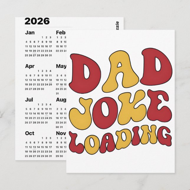 Carte Postale Calendrier de l'Avent 2026 Blagues de Papa Noël (Devant / Derrière)
