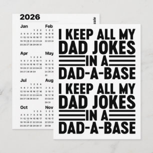 Carte Postale Calendrier de l'Avent 2026 Blagues de Papa pour No