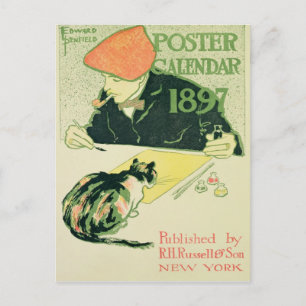Carte Postale Calendrier des affiches, pub. par R.H. Russell & S