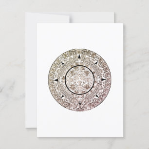 Carte Postale Calendrier du disque solaire Aztec