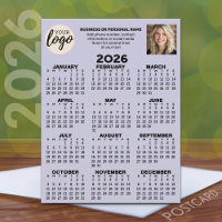 Calendrier - logo, photo, contact professionnel - 