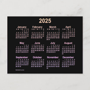 Carte Postale Calendrier Mini Ipanema 2025 de Janz