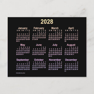 Carte Postale Calendrier Mini Ipanema Neon 2028 de Janz