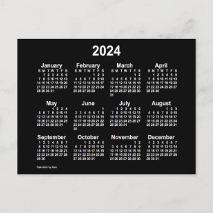Carte Postale Calendrier Mini Neon 2024 de Janz