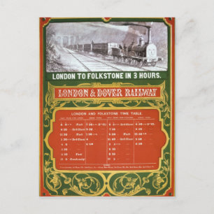 Carte Postale Calendrier pour Londres à Dover Railway
