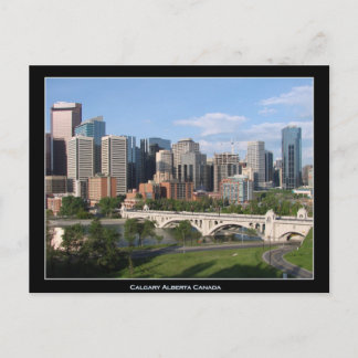 Carte Postale Calgary Alberta Centre-ville Skyline
