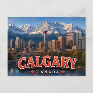 Carte Postale Calgary Canada Passerelle des Rocheuses Voyage Occ