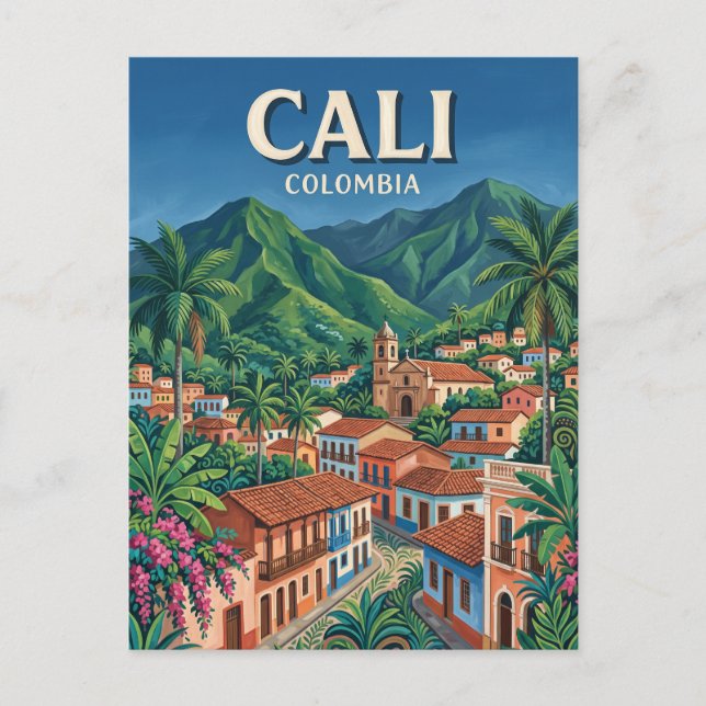 Carte Postale Cali Colombie (Devant)
